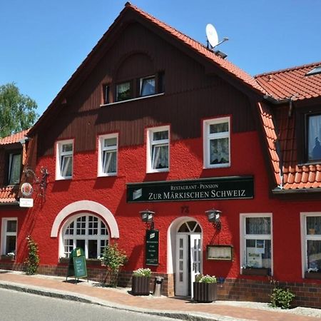 Hotel & Restaurant Maerkische Schweiz Buckow Exterior foto